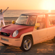 Illustration for article titled A concept car for the beach-going gadget freak